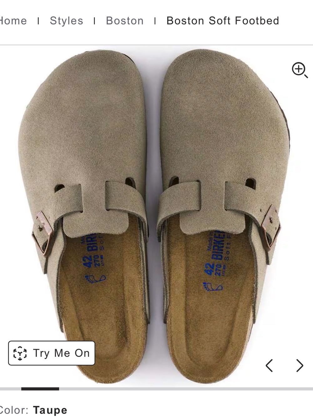 Birkenstock Suede Clog..Size 38/8